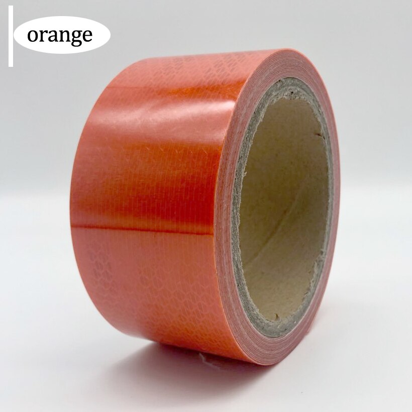 3M Auto Reflektierende Streifen Aufkleber Warnung Streifen-stil Dekoration Film Sicher Motorrad Baby Auto Reflektieren Straße Sicherheit Band: Orange
