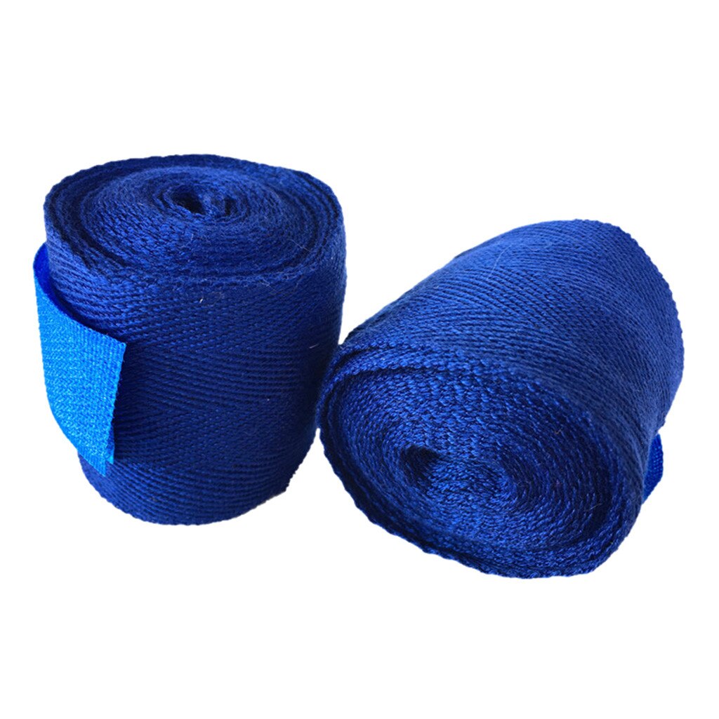 2.5 m Hand Wraps Boksen Sanda Pols Bandages Band Pad Handschoen Gym Comfortabele katoenen Bescherming Stretch Vuist Laagste prijs: blue 