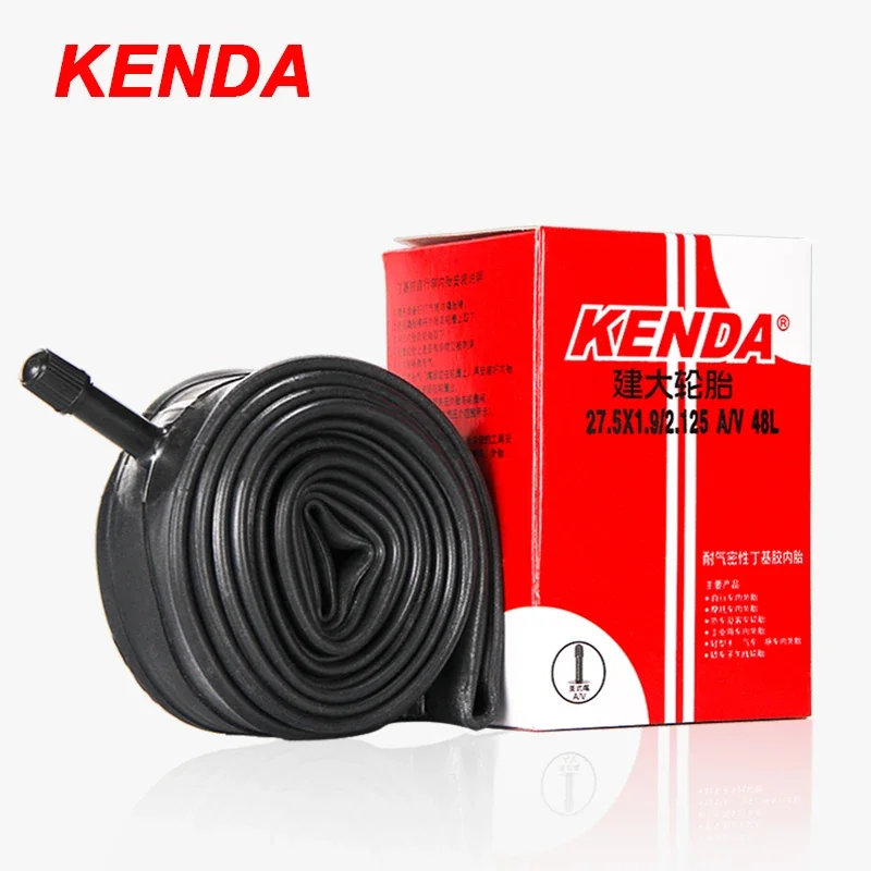 Tubo interno de bicicleta kenda, 2 peças, 20/26/27.5/29/700c/23c schrader presta borracha butílica mtb tubo de bicicleta de estrada pneu interno peças de bicicleta