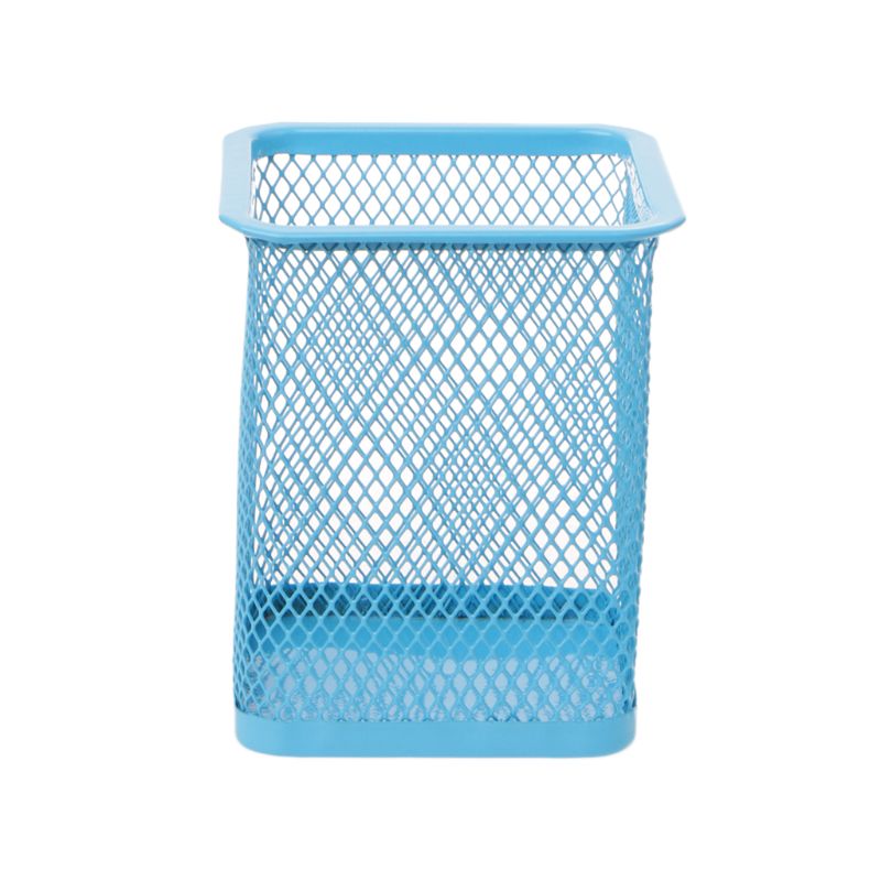 Rectangular Mesh Style Metal Pencil Holder Organizer Desk Pen Containers