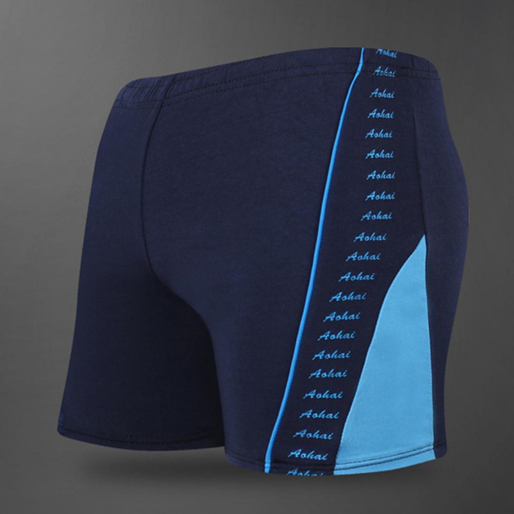 Lightweight Contrast Color Wear-resistant Summer Men Swimwear for Spa