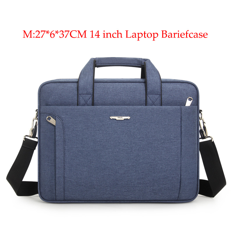 Large Capacity Men Women Laptop Handbag Travel Briefcase Bag Bussiness Notebook Bag for 14 15.6 Inch Laptop Bag: Blue-M SIZE