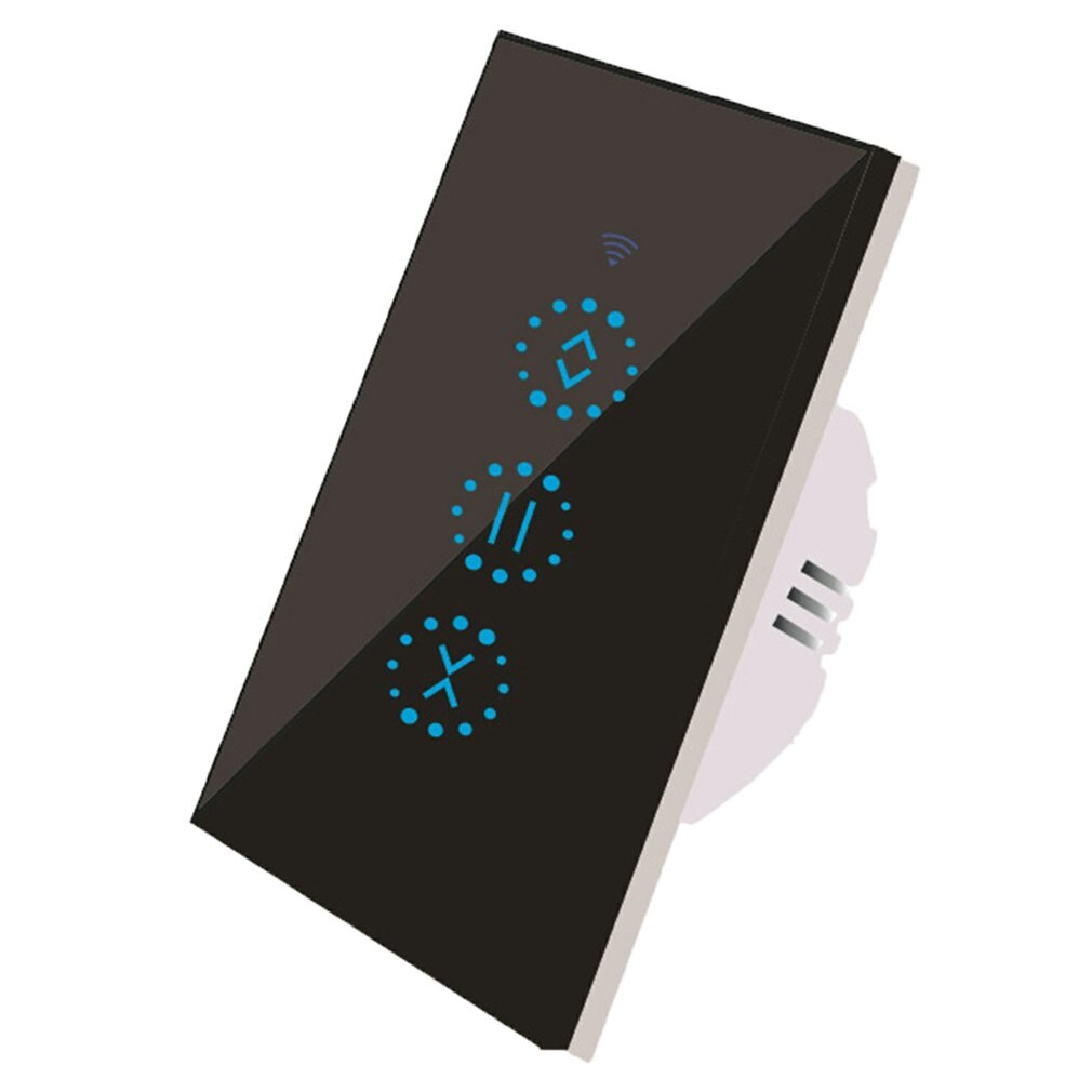 Wifi Intelligent Rolling Door Controller Curtain Switch Voice Controller Remote Wall Control Switch Touch Switch Button: Orange