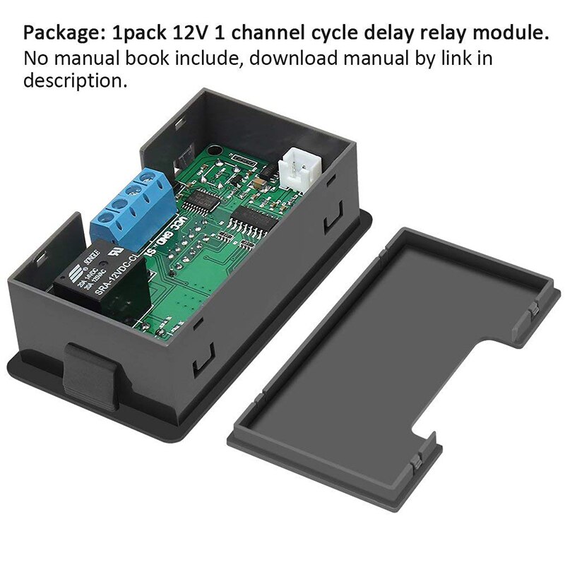 Vertraging Relais Board Module Timing Relais Schakelaar Cyclus Timer Programmeerbare Digitale Van Led Dual Time Display Voor Auto 0 ~ 999 Dc 12V 24V