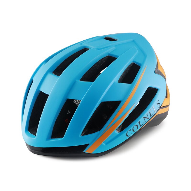 Fietshelm Mountain Veiligheid Lichtgewicht Enduro Mtb Stad Crash Helm Voor Mannen Casco Capacete Ciclismo Fietsen Fiets Helm: blue with orange