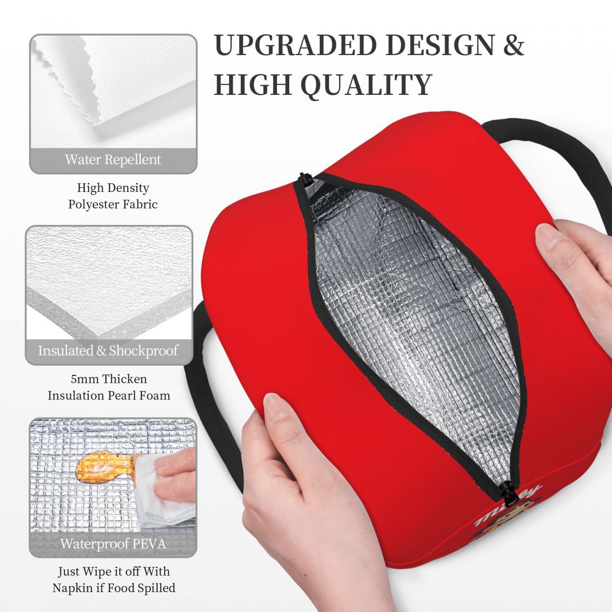 Milky Peko-chan Lunch Box Women Multifunction Cooler Thermal Food Insulated Lunch Bag Kids Portable Picnic Tote Bags