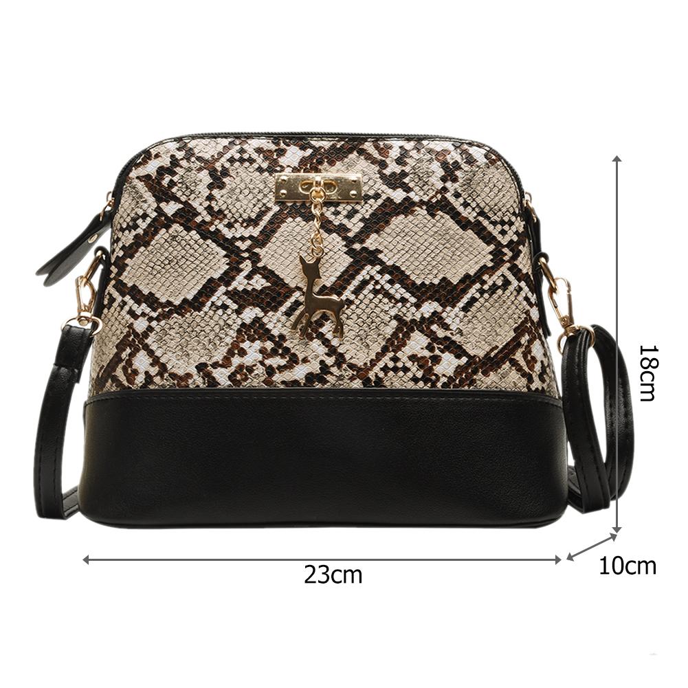Handbags Delicate Texture Travel Shoulder Messenger Bags Serpentine Pouch Leather Daily Crossbody Bags for Hiking
