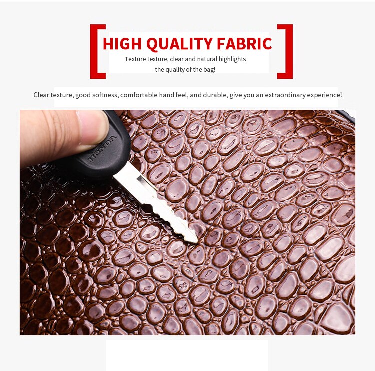 Bolso de mano con estampado de cocodrilo para mujer, bandolera con hebilla, de gran capacidad, a la ,