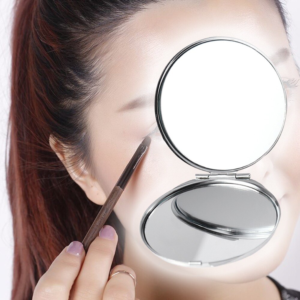 Portable Folding Mirror Various Shapes Metal Compact Collapsible Travel Mirrors Mini Cosmetic Pocket Mirror Makeup Tools