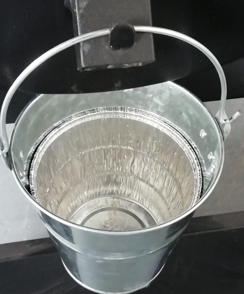 1pc iron bucket for fireplace pellet stove barbecue grill indoor outdoor oil drum barrel grease bucket