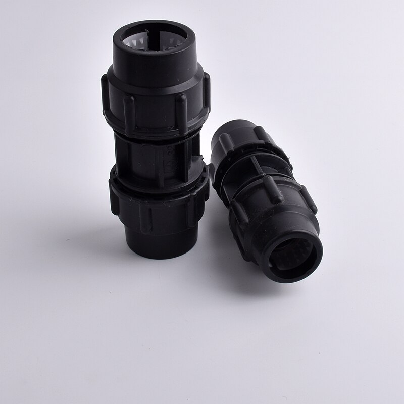 1Pc 20 ~ 63Mm Pe Snelkoppeling Tuin Directe Aansluiting Waterleiding Connectors Landbouw Irrigatiesysteem Plastic Buis fitting