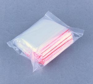 100 Stks/partij 6X 9 Cm Zip Lock Tassen Helder 2MIL Poly Bag Hersluitbare Plastic Kleine Baggies Briefpapier Houder