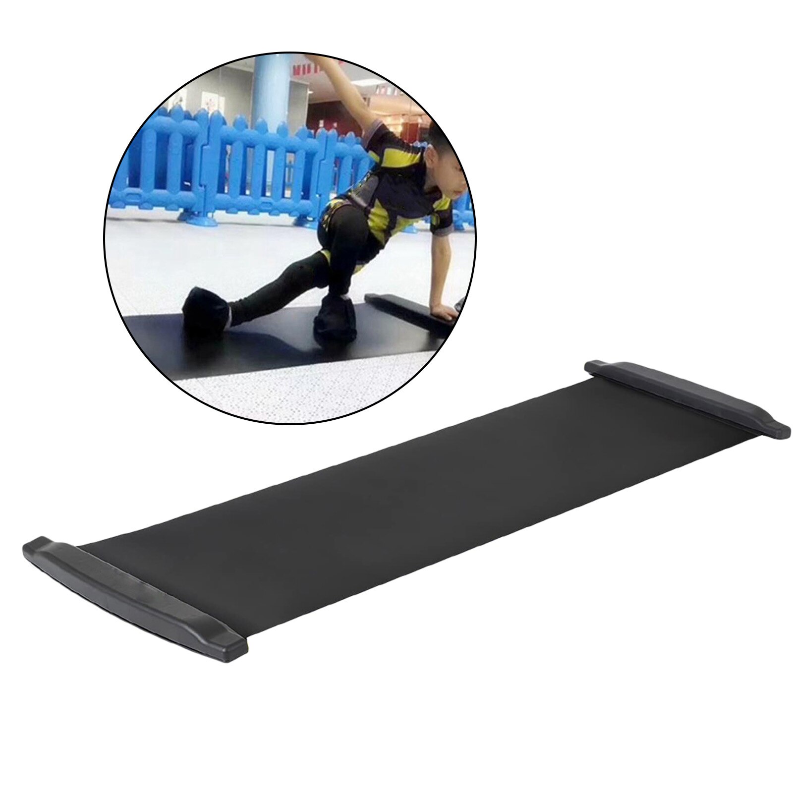 Slide Board W/ End Stopt Balans Training Mat Workout Trainer Core Pad