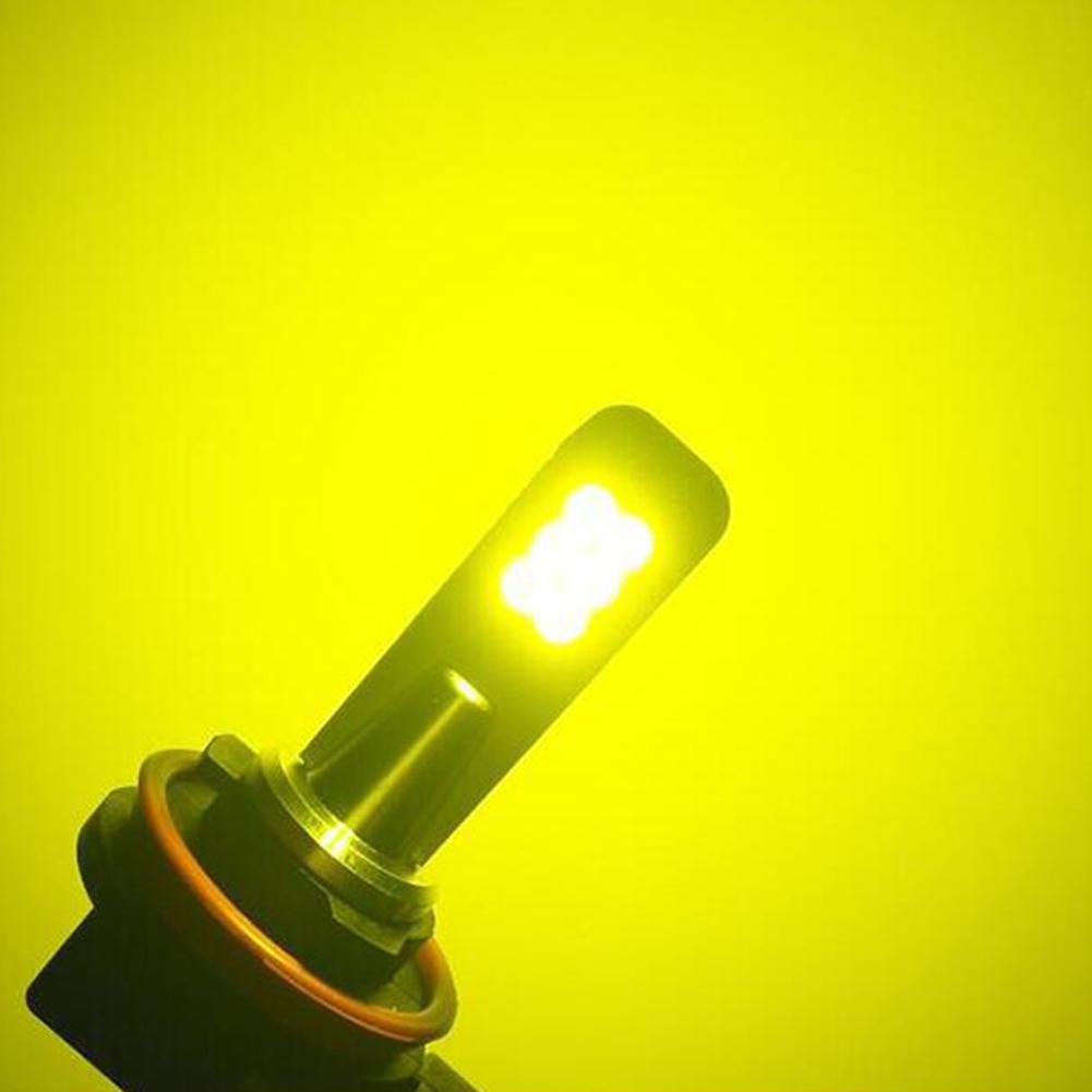 2 stuks auto led koplampen aluminiumlegering auto led mistlampen  h8 h11 3030 12 led koplampen met hoog vermogen