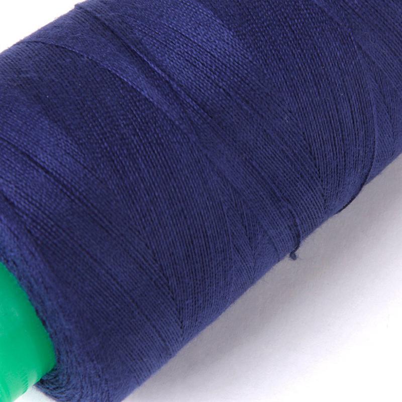 3000 yard Spool of Jeans 20S/2 Sewing Thread for Sewing Machine Dark Blue Line Industrial Polyester Thread Metre Cones