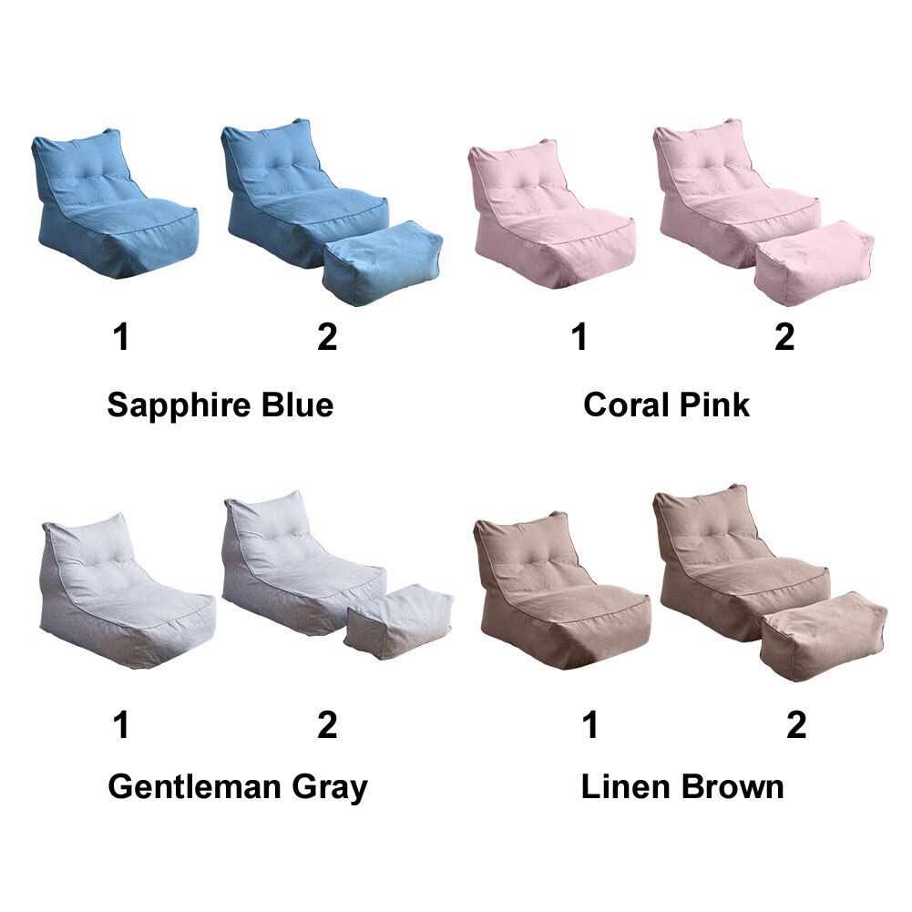 Pedaalhoes voor thuis, beschermende luie bankhoes, zitzak, zacht, wasbaar, ligstoel, poef, woonkamer, solide, slaapkamer