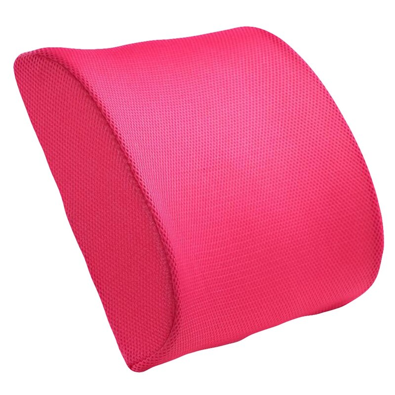 Memory Foam Lumbar Cushion Lower Back Support Pillow Posture Correcting Car Seat Home Office Chair: RH