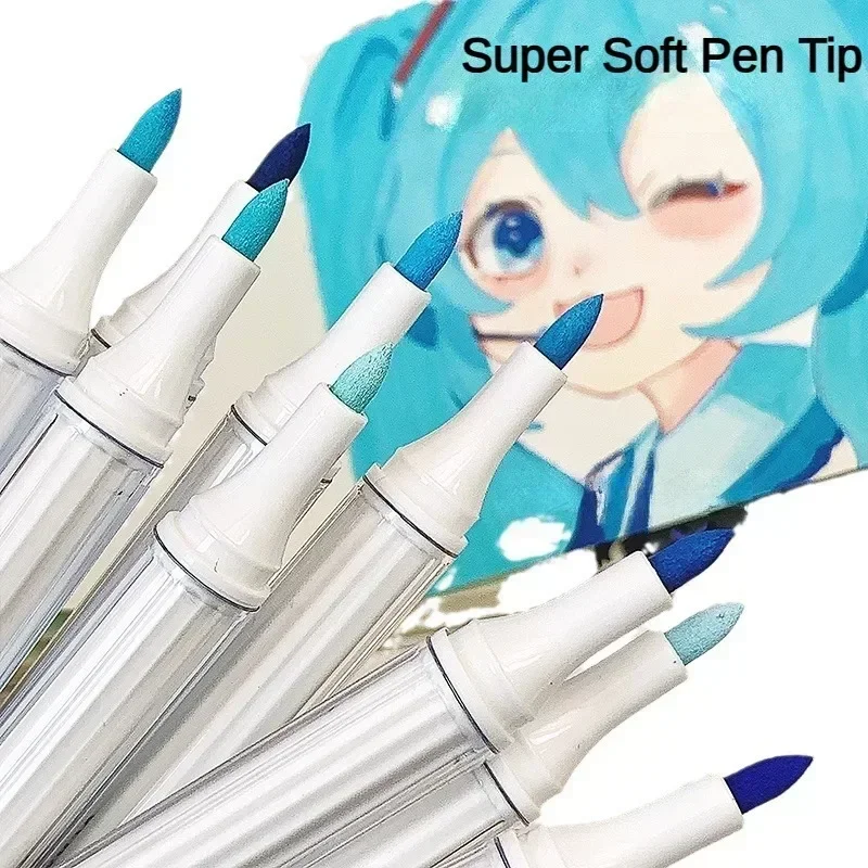 Canetas marcadoras de tinta acrílica, 81/72/63/9 cores, desenho diy para pintura em rocha, tecido de vidro cerâmico, cartão diy, materiais de arte, papelaria