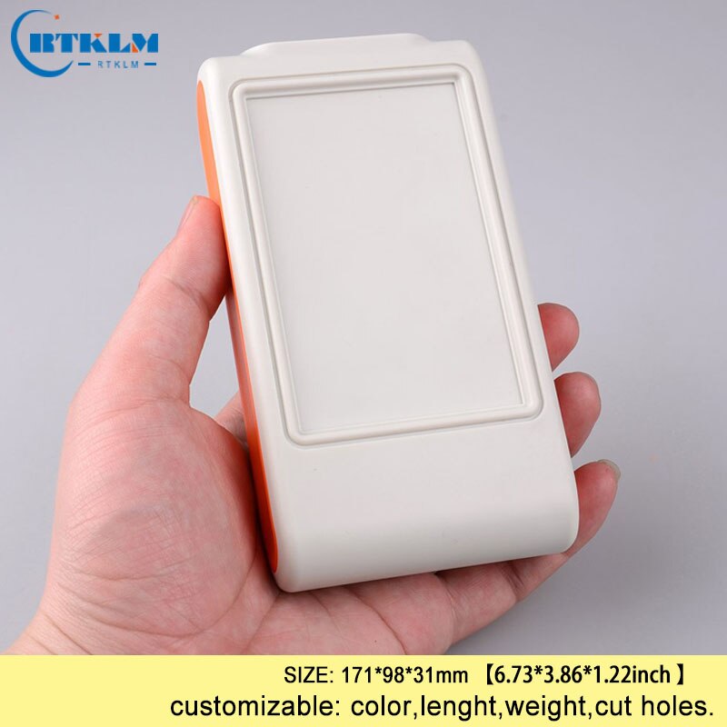 Handheld Plastic Doos Voor Elektronische Project Junction Box Abs Plastic Behuizing 3 Kleuren Diy Voeding Project Box 171*98*31Mm