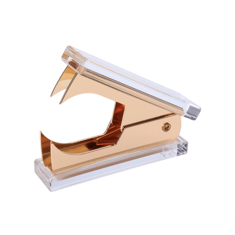 Acrylic Gold Scissors and Staple Remover and Memo Pad Note Holder Fits 4 x 6 Inches Note Paper stationery desktop stationery
