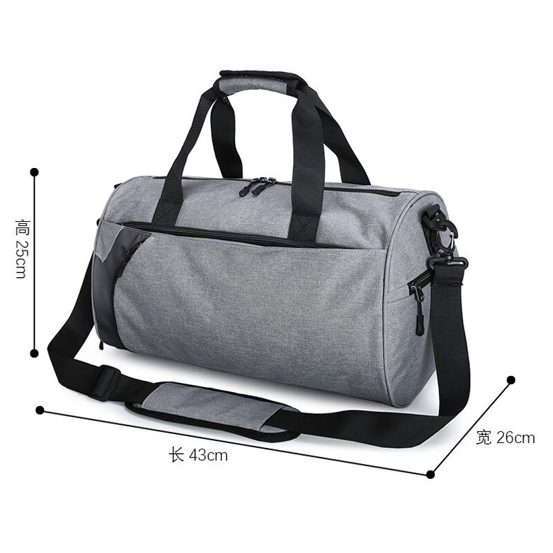 Multifunctionele Grote Capaciteit Mannen Reistas Waterdichte Outdoor Fitness Sport Weekend Tassen Schouder Handtas Met Schoen Zakje