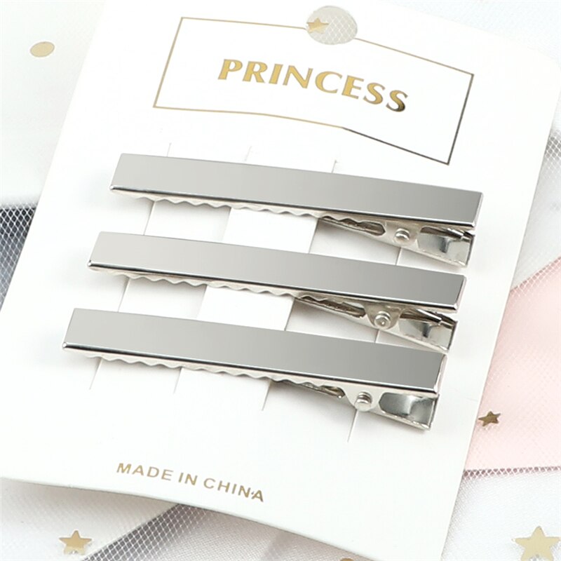 50 unids/lote de pinzas para el cabello de Color dorado y plateado, pasadores metálicos de , horquillas DIY, accesorios para el cabello para mujeres y niñas, herramientas para el cabello: Verde