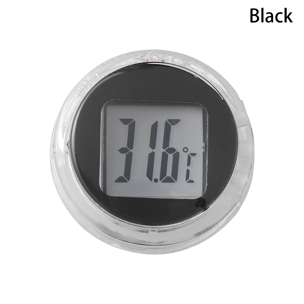 Mini Motorrad Thermometer Paste Typ Temperatur messer digitale Instrumente wasserdichtes Motorrad Innen zubehör 6 Farben: Armee Grün