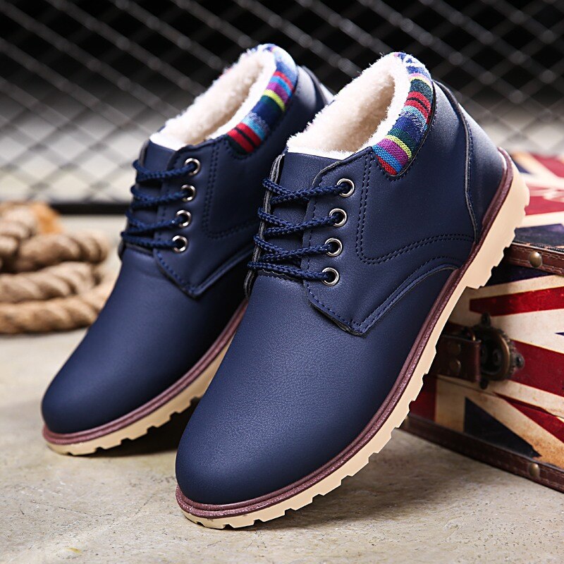 Warme heren sneeuwlaarzen nieuwste hoge top plus fluwelen warme heren winterlaarzen jeugd verdikking wilde warme laarzen erf 4