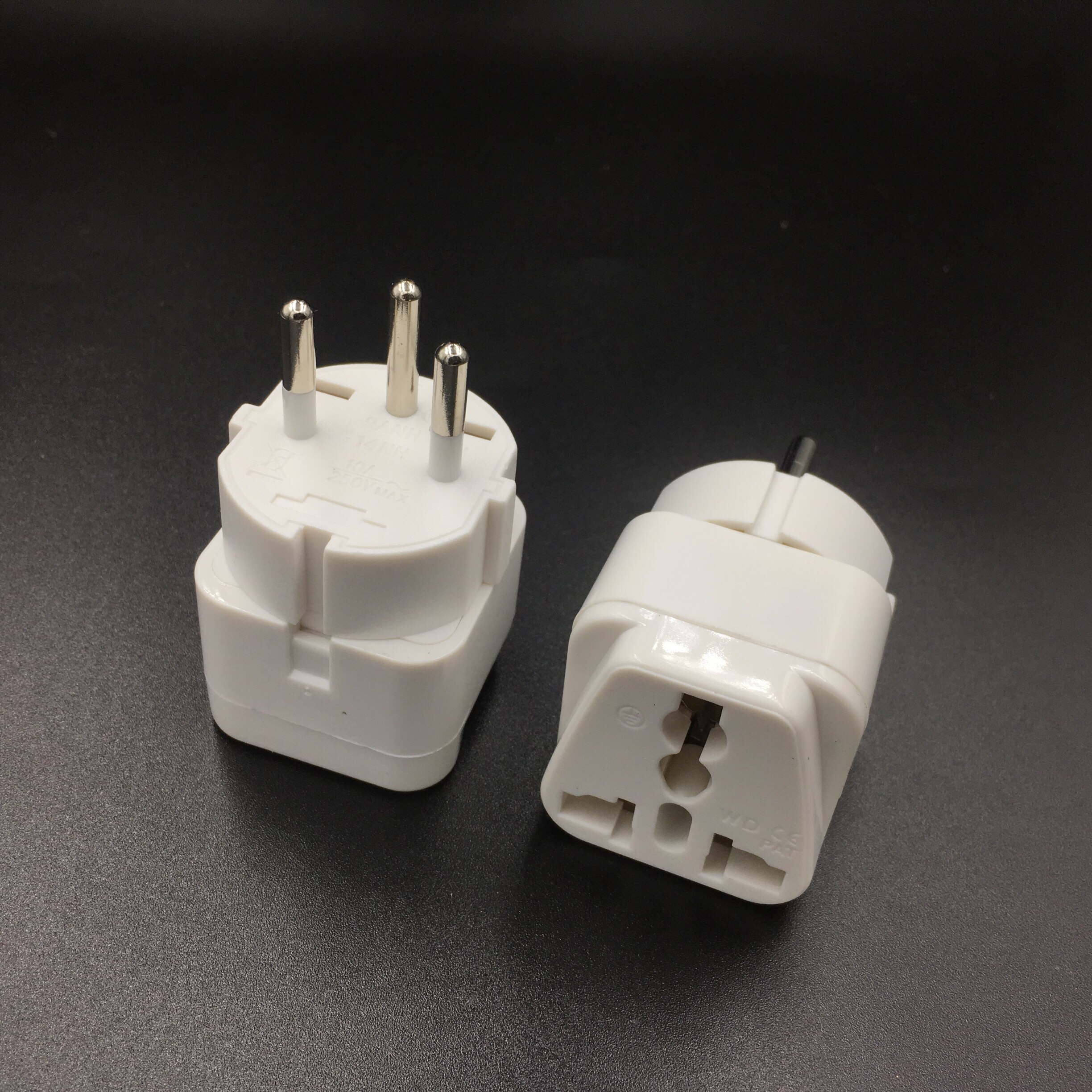 ISRAEL Palestine Travel Plug Adapter Universal Outlet Israeli 3 Pin Grounded Plug Adaptor 10A 250V