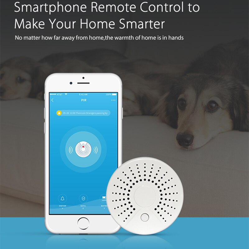 Tuya WiFi Smoke Alarm Fire Protection Smoke Detector Fire Alarm Home Security System Firefighters IFTTT Smart Life