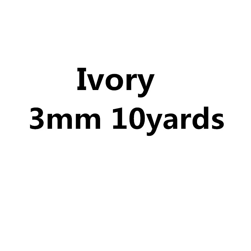 Cuerda de algodón trenzada para decoración hecha a mano, cordón para manualidades, cordón de cordón, cordón, cordón de hilos, 2mm, 2,5mm, 3mm, 10 yardas: 3mm ivory