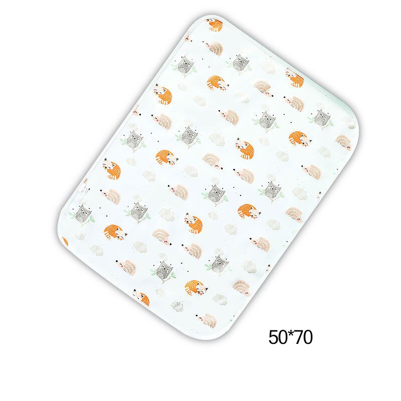 Baby Diaper Changing Mat Infants Portable Foldable Washable Waterproof Mattress Travel Floor Mats Cushion Reusable Pad Baby Care: 50x70cm 3