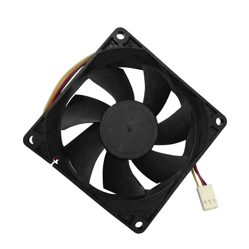 Computer Case Pc Fan Rustig 8Cm/80Mm/80X80X25Mm 12V Computer/Pc/Cpu Stille Koeling Apparaat Case Fan Zwart 3pin Interface