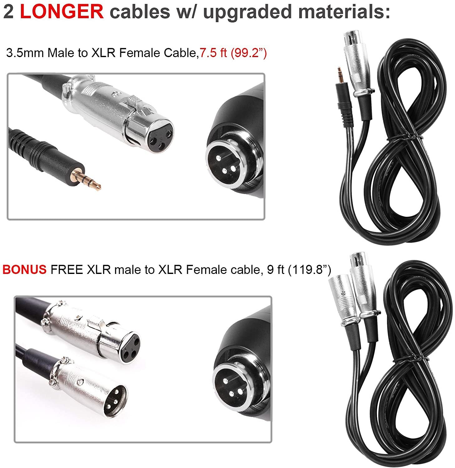 Condenser Microphone BM-800 Set with Adjustable Recording Microphone Suspension Scissor Arm Stand with Shock Mount and Mounting