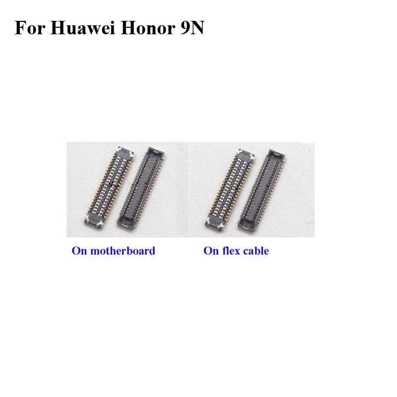 2 pcs Voor Huawei Honor 9N 9 N lcd-scherm FPC connector Voor Honor9n logic op moederbord moederbord