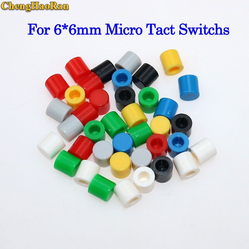 ChengHaoRan 100PCS A56 Tactile Button Caps Plastic Cap Hat for 6*6mm 6x6mm Micro Tact Switch For Arduino