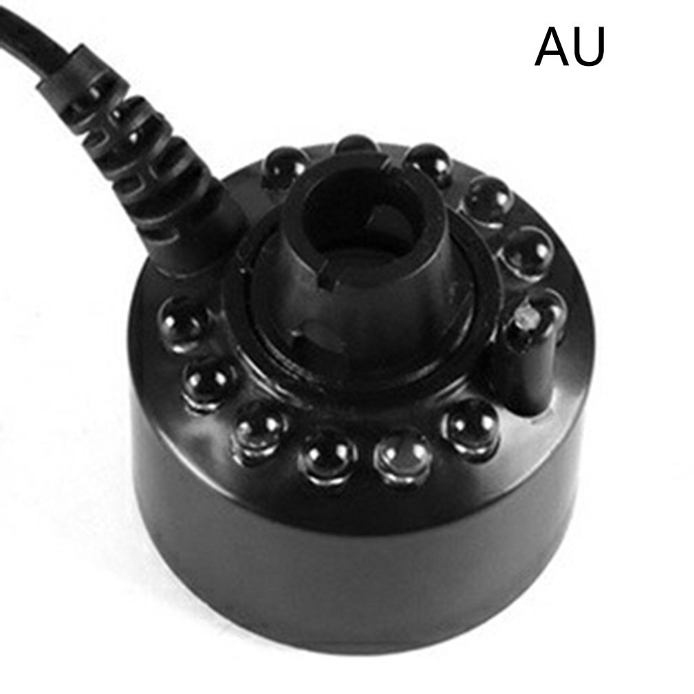 12 Leds Ultrasonic Mist Maker Fogger Water Fountain Pond Fog Machine Atomizer Air Humidifier EU/US/UK Plug fog fountain: AU With charger