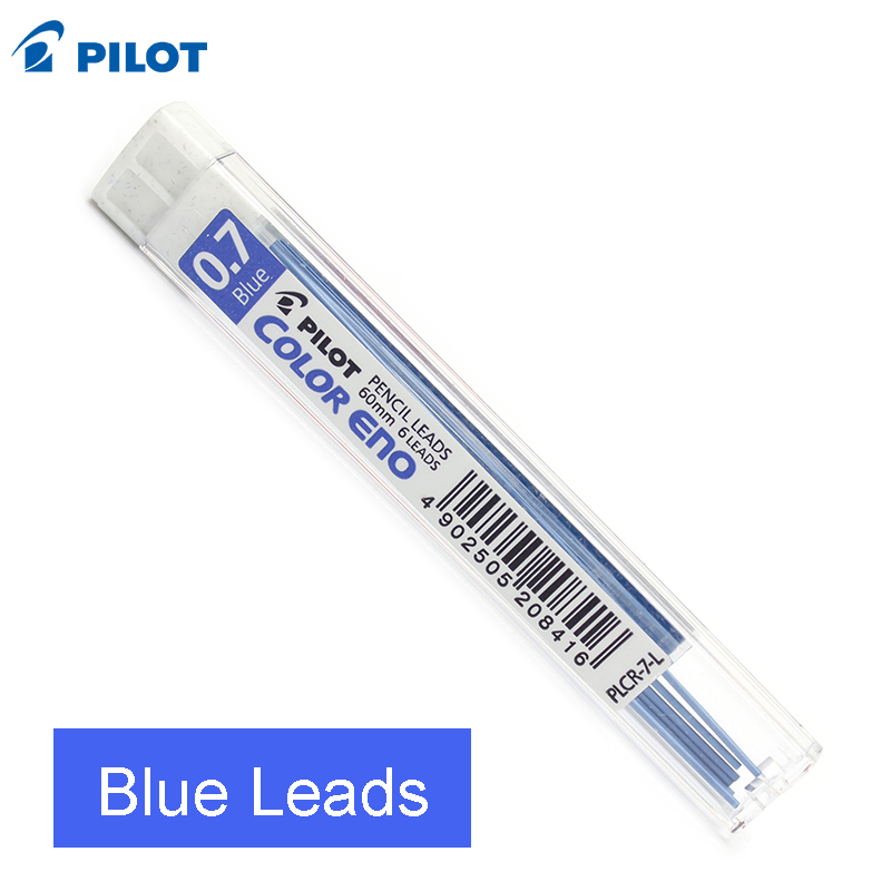 Pilot COLOR ENO Mechanical Pencil 0.7mm 8 Colors Writing Drawing Sketching Pencils Japanese School Supplies HCR-197: Blue Leads