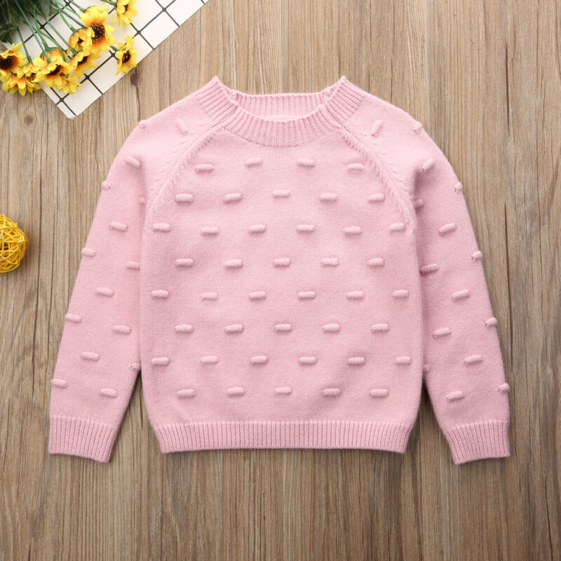 1-5Years Infant Baby Girl Autumn Winter Clothes Knitted Sweaters Woolen Pullovers Tops