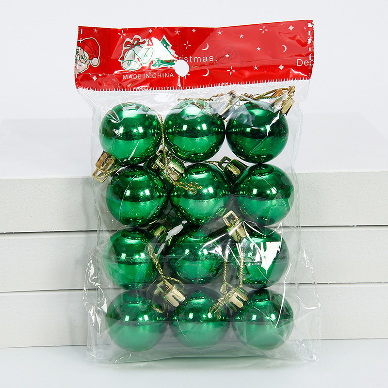 12Pcs Christmas Balls Christmas Tree Ornaments Ball Xmas Hanging Tree Pendants Home Party Decor Year Noel Navidad