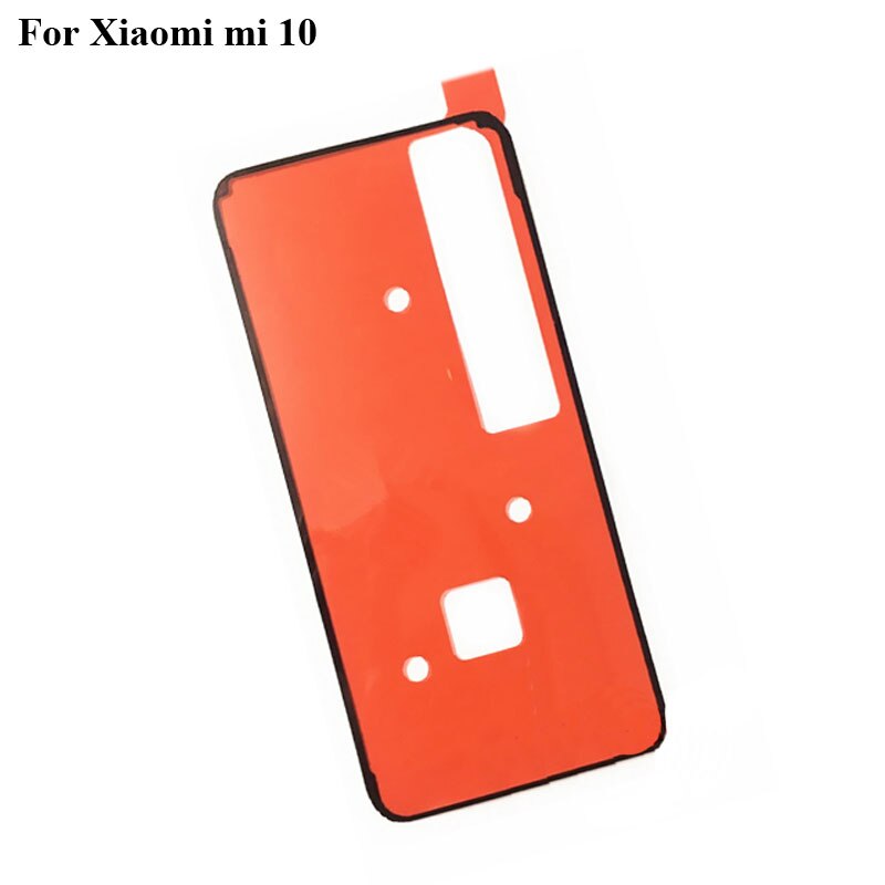 2 sztuk dla Xiaomi Mi 10 Mi10 powrót pokrywa baterii naklejki tylna rama drzwi Bezel 3M klej robić Xiaomi Mi 10 dwustronna taśma klejąca