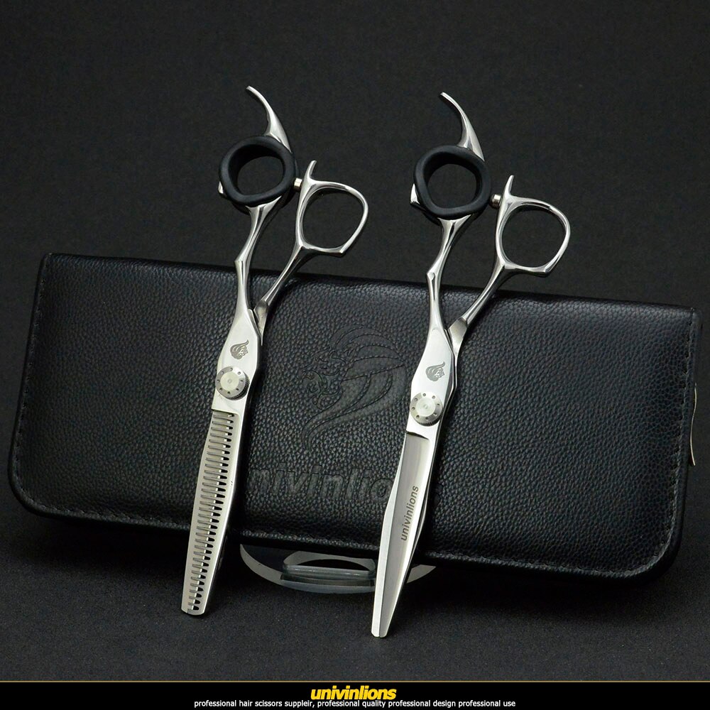 univinlions 6" hair scissors kit hairdressing scissors hair cut thinning scissors hairdressing tools shears salon