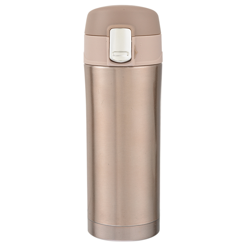 350/500ml Portable Thermos Stainless Steel Double Wall Thermal Bottle Travel Mug Vacuum Cup School Home Tea Coffee Drink Cup: 350ml gold