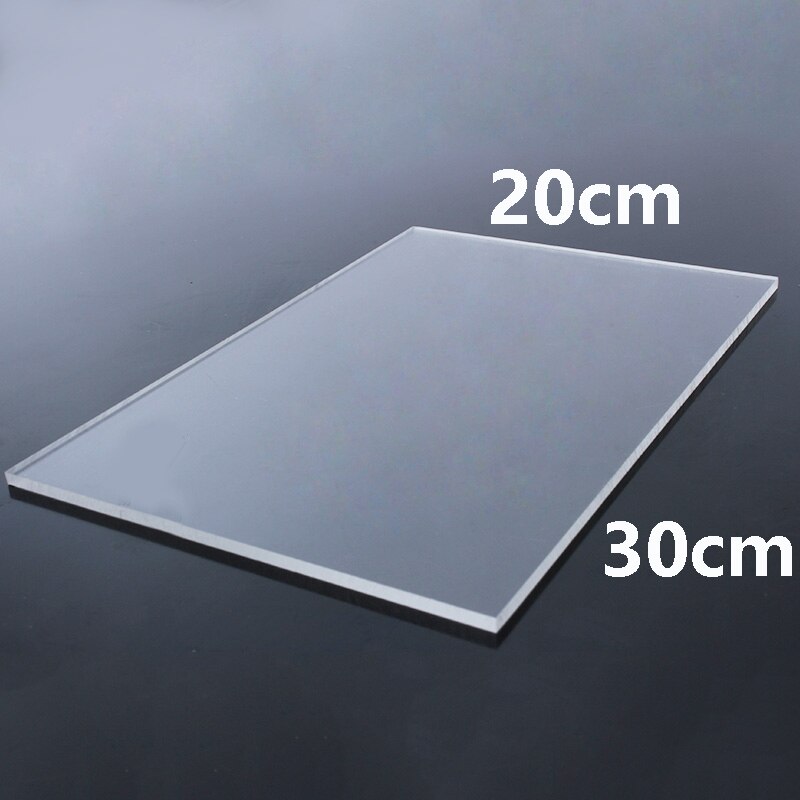 200x300mm, lámina de plástico transparente de plexiglás extruido transparente, tablero de acrílico, metacrilato de polimetilo de vidrio orgánico 1mm 3mm 10mm