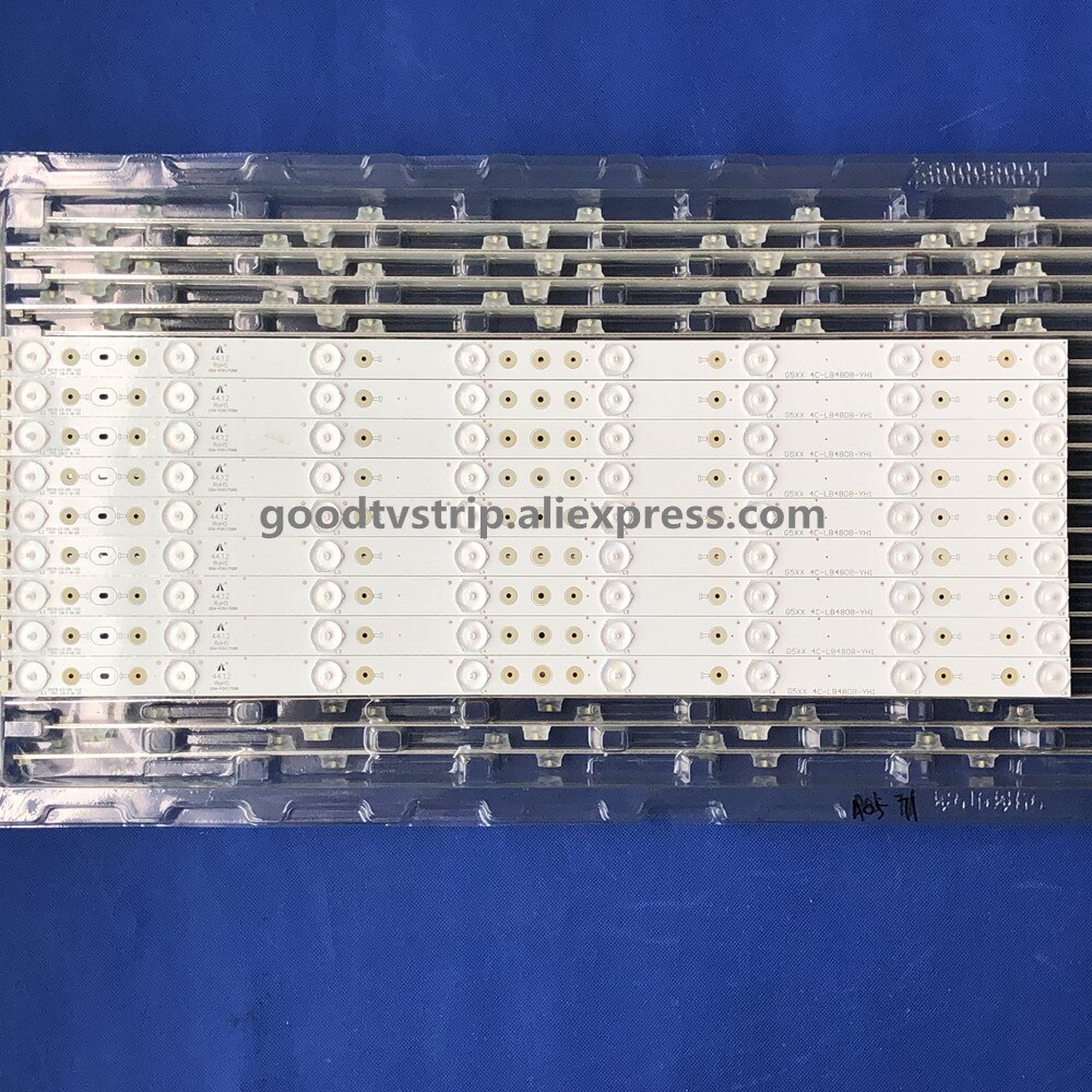 original LED backlight for 48inch TCL L48F3320-3D 006-P2K1708B 4C-LB4808-YH1 1set =9pcs