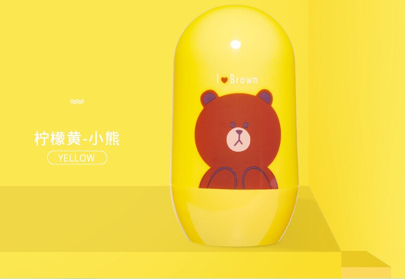 4 pièces/ensemble bébé soins des ongles ensemble dessin animé Kits de soins de santé infantile doigt tondeuse ciseaux coupe-ongles Animal Portable boîte de rangement: Bear