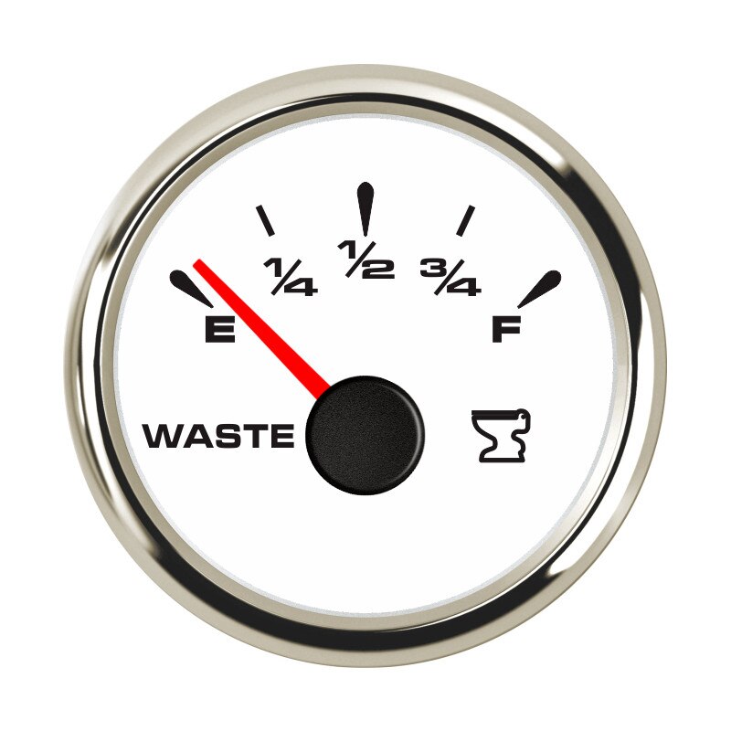 600/500/250mm Water Sender Unit Water Level Sewage Gauge Sensor Boat Car RV Holding Tank Level Gauge 0-190ohm 240-33ohm 12V/24V: White Silver