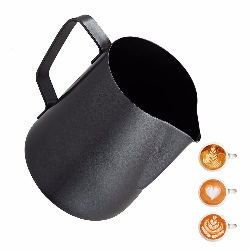 Капучинатор для молока melkeskummende skummende mugge - ikke-pinne belegg latte Kunst espresso cappuccino - matkvalitet 18/8 stainles
