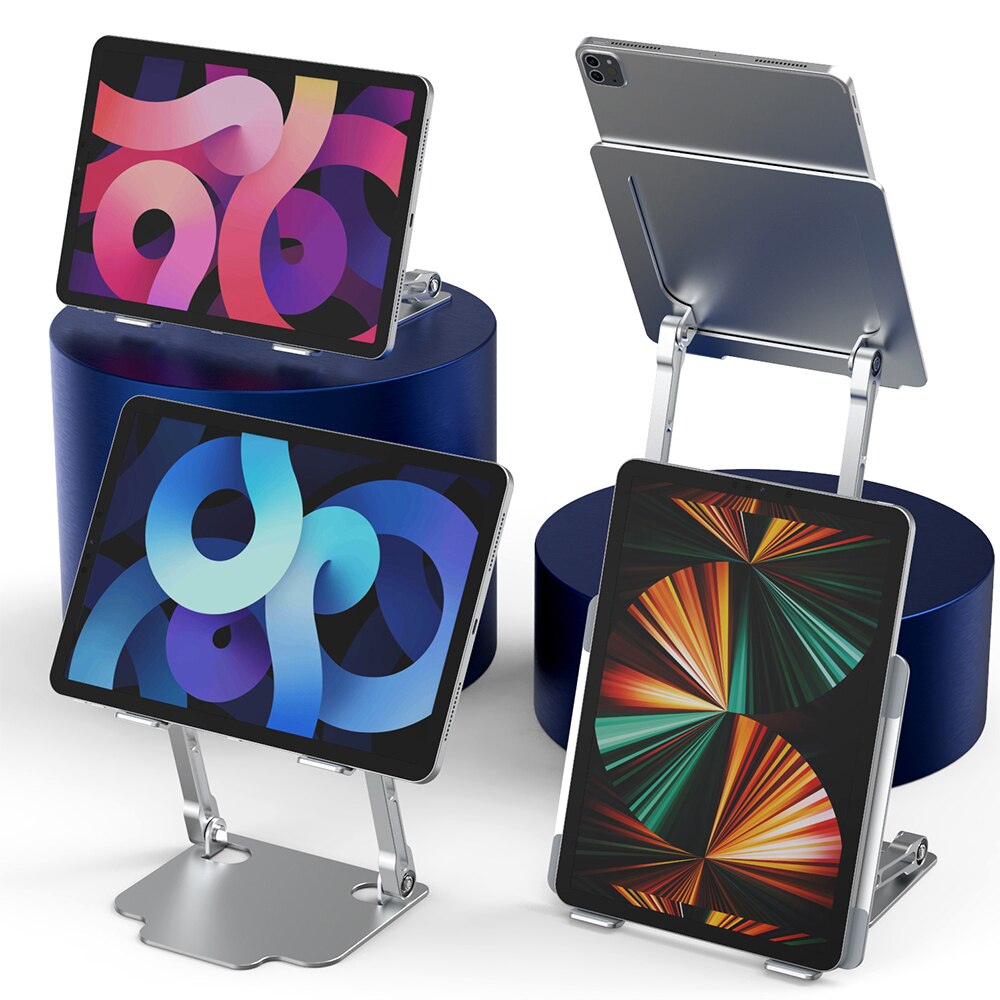 2021-fach tablet-ständer, handyhalterung für ipad pro, höhenverstellbarer tablet-ständer, faltbarer ipad-ständer, samsung xiaomi notebook-ständer