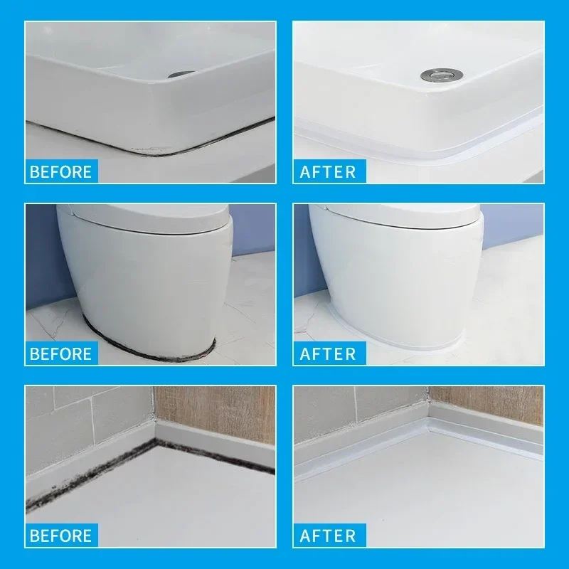 1 Rolle Kartuschenband, wasserdichtes PVC-Dichtungsband, Küchenarbeitsplatte, Waschbecken, Badewanne, Badezimmer, Dusche, Toilette und Boden, Wandaufkleber